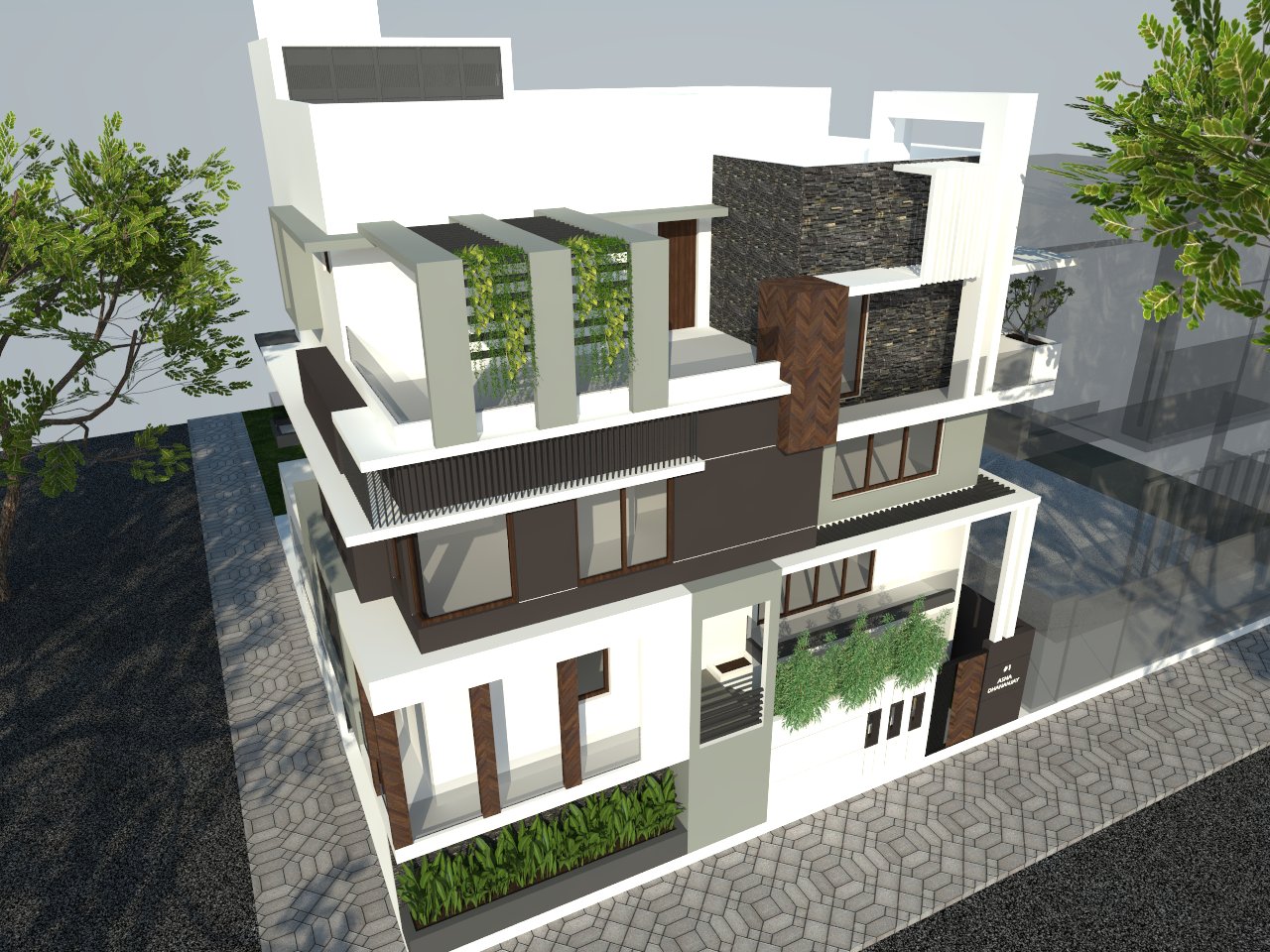 DA RESIDENCE Main Elevation