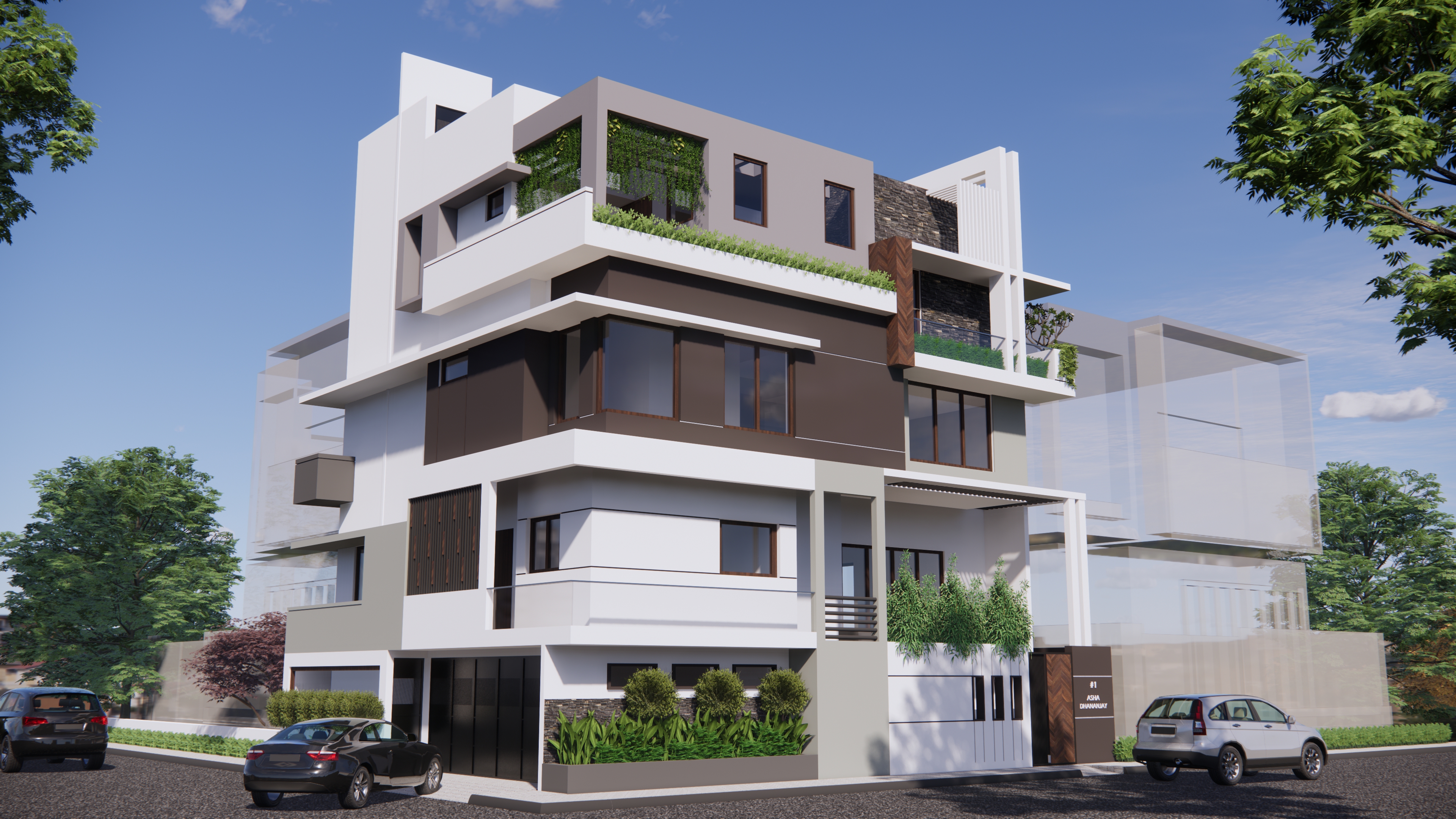 DA RESIDENCE Rear Elevation