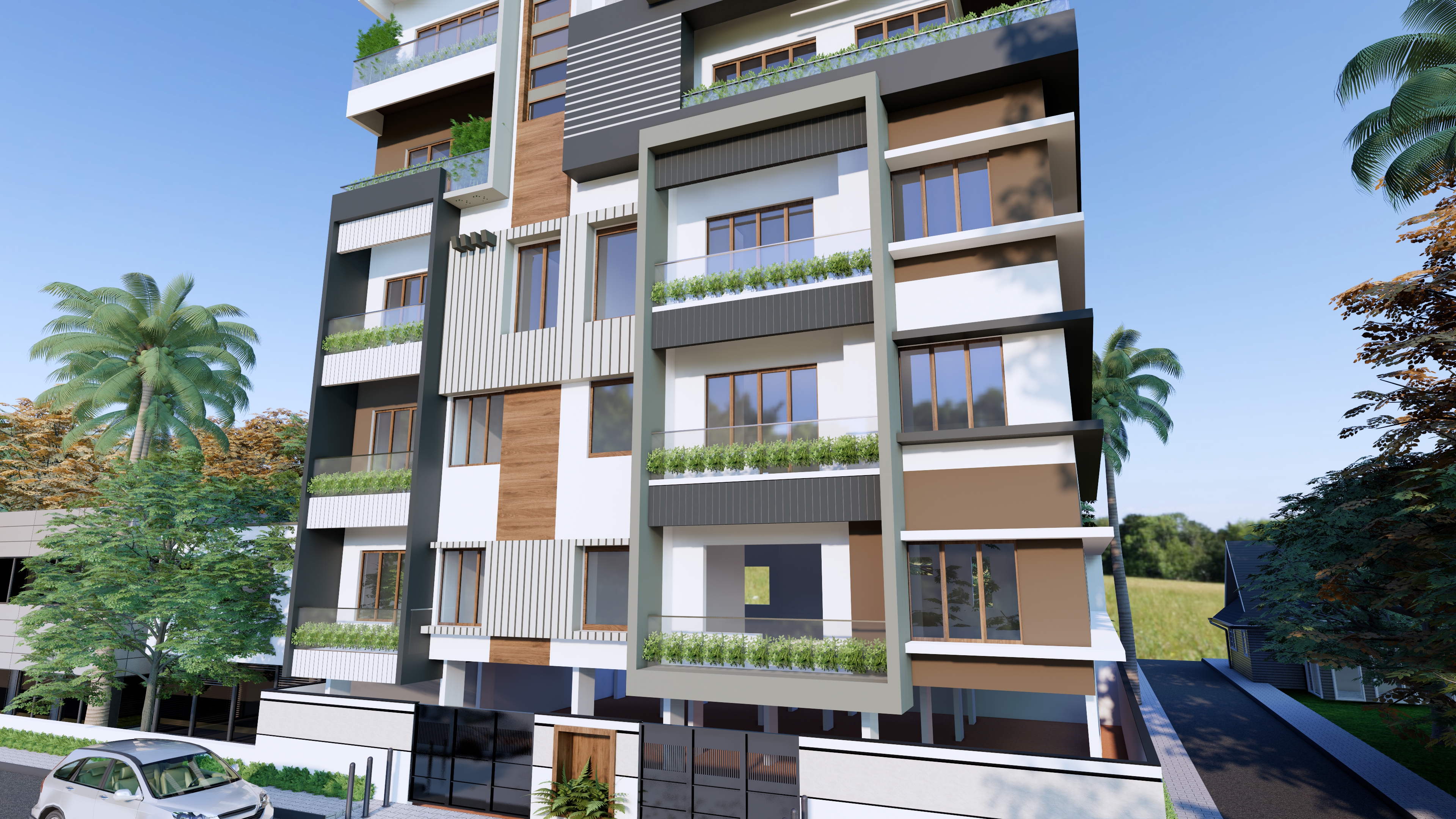 AIKYA ENCLAVE Rear Elevation