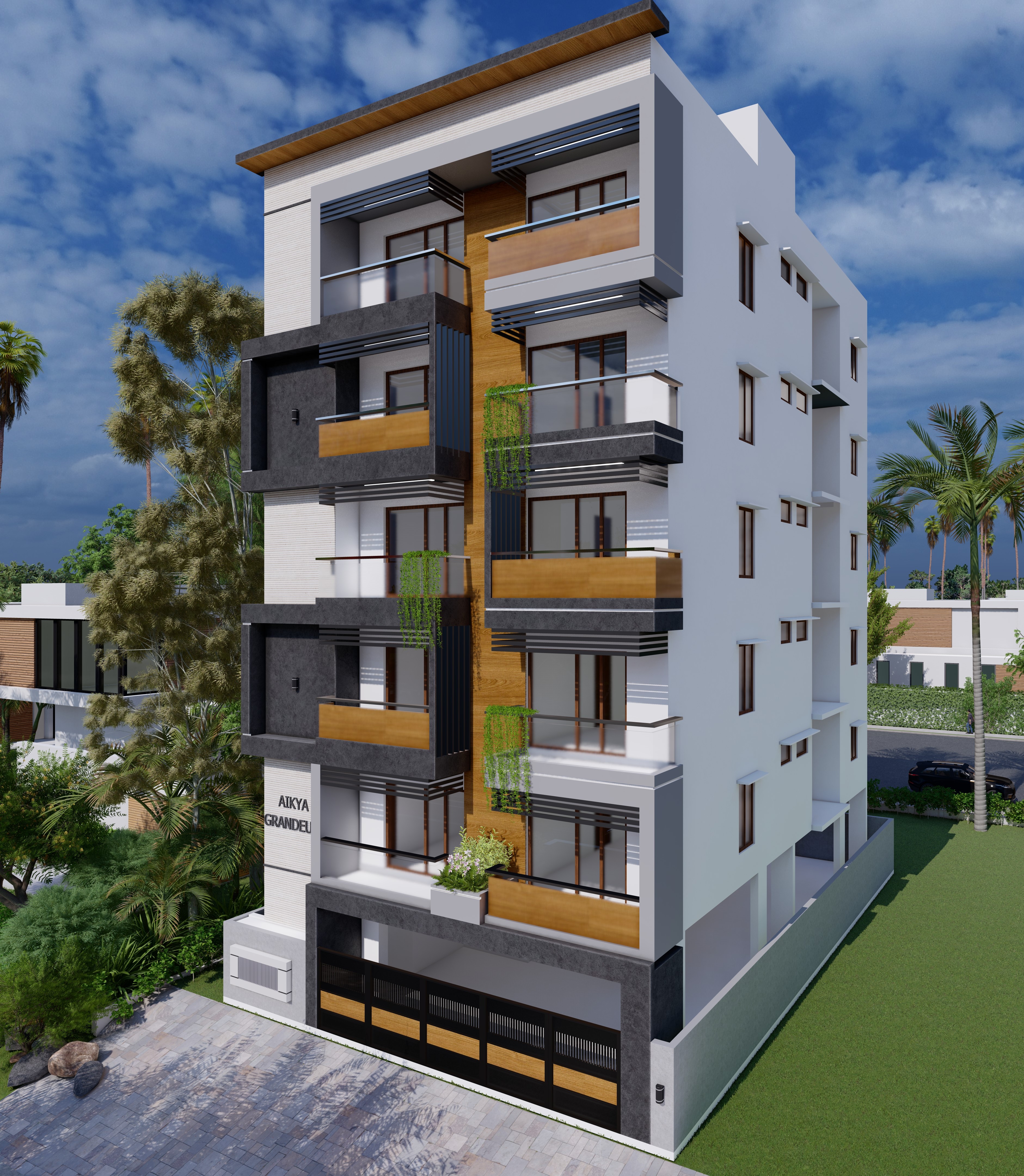 AIKYA GRANDEUR Main Elevation